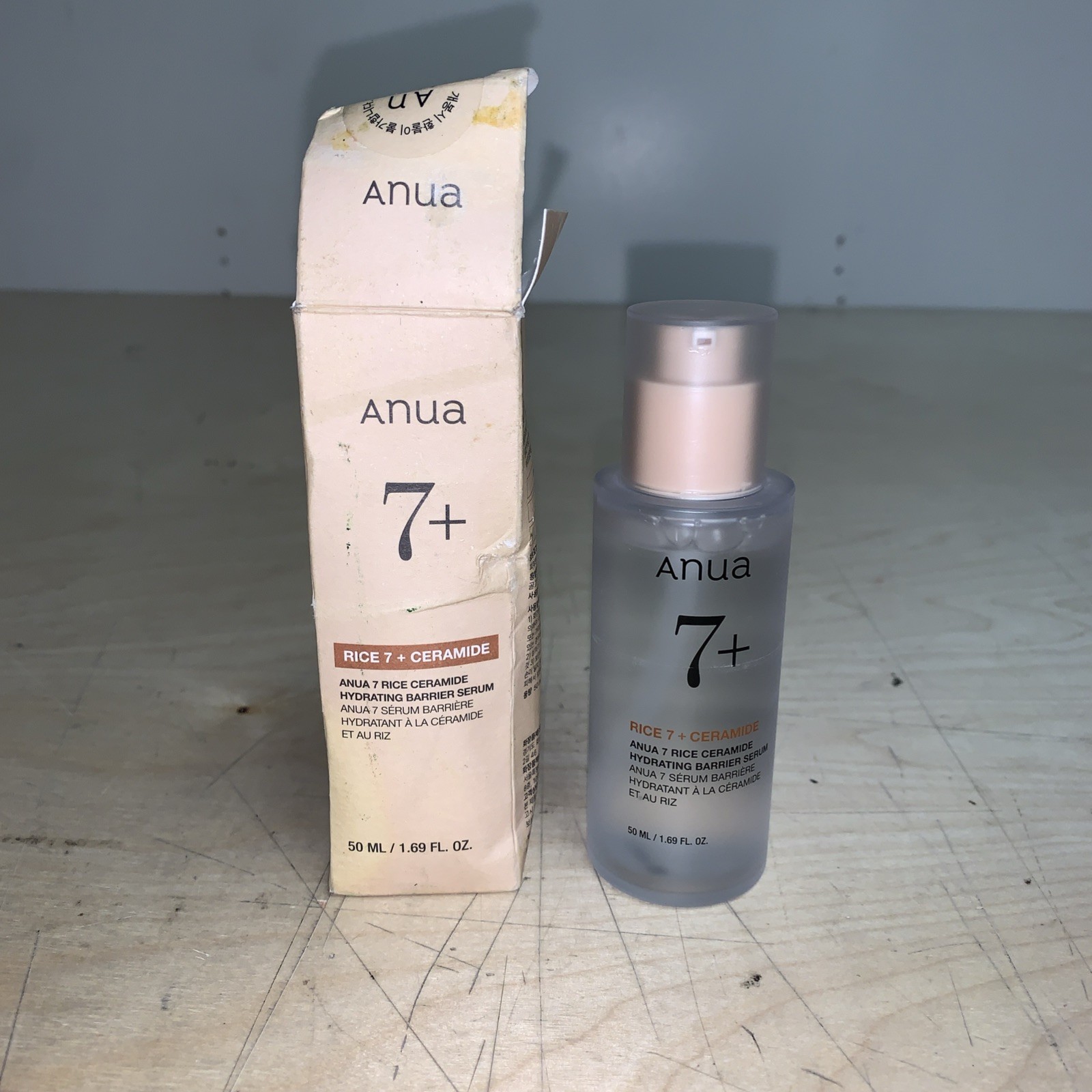 ANUA 7+ Rice Ceramide Hydrating Barrier Serum 50mL.. Exp 2028/04/07