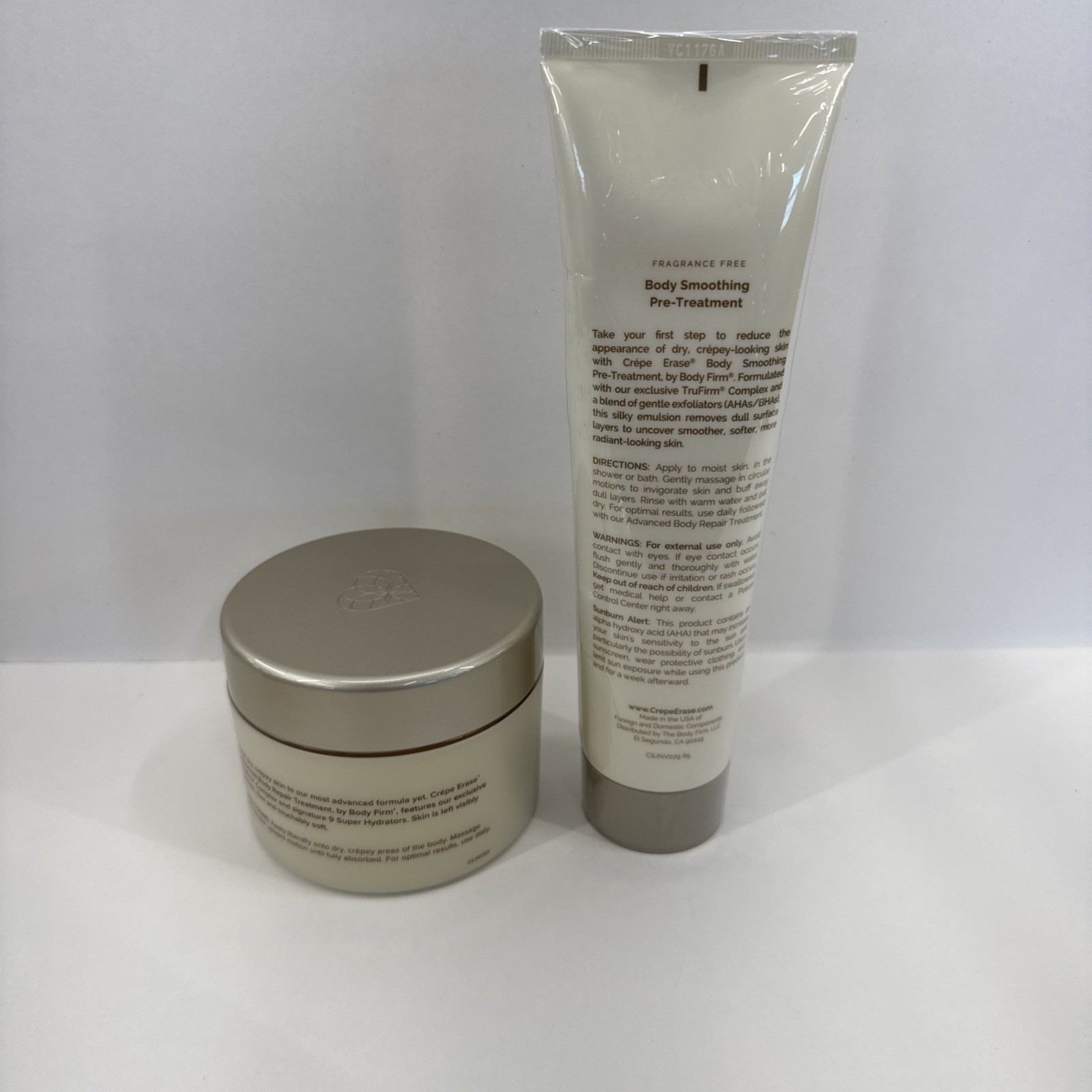 Crepe Erase Adv Body Repair Treatment 10oz & Body Smoothing Pre-trtmnt 10oz NEW