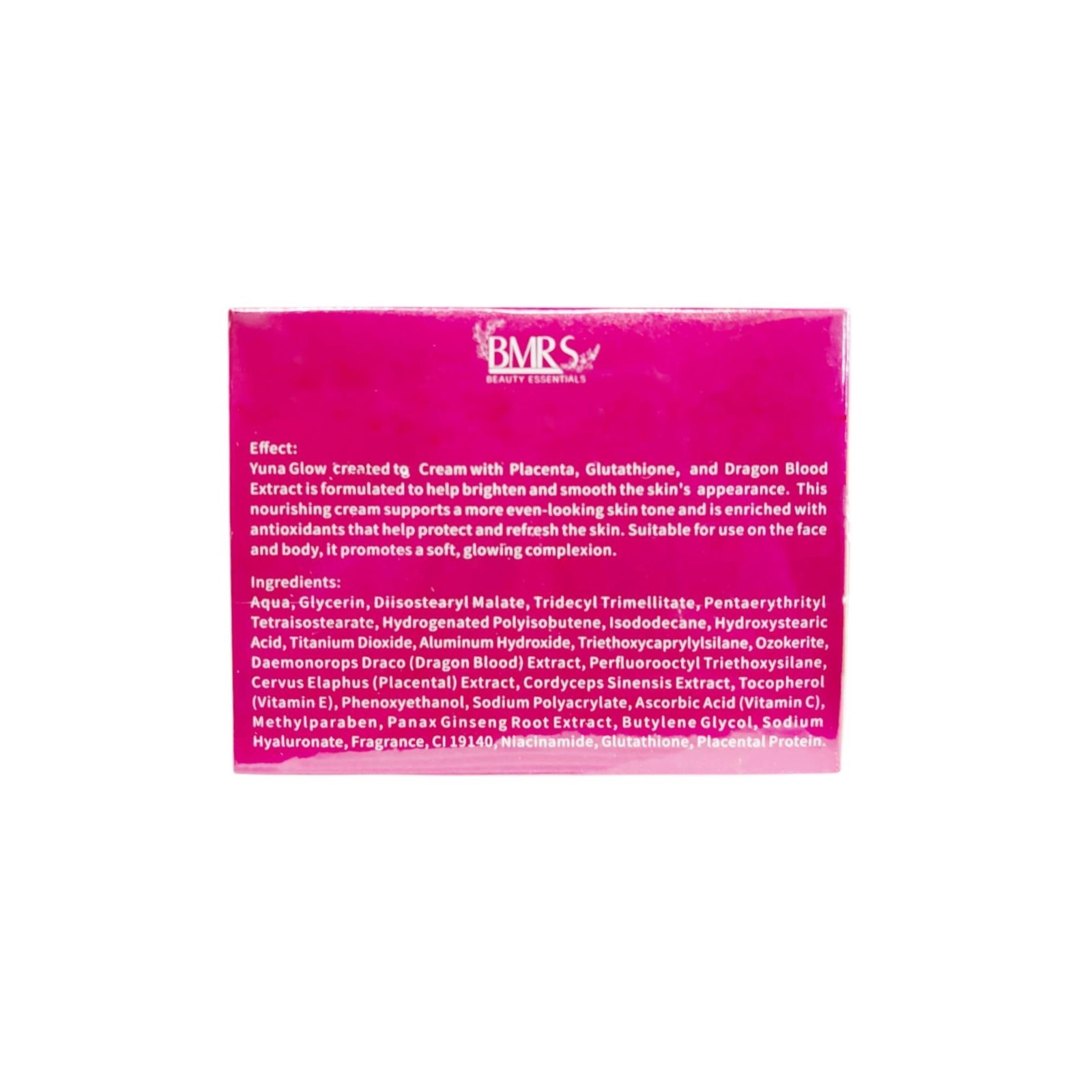 BMRS YUNA GLOW Face Body Cream 200ml – Placenta Glutathione Dragon Blood