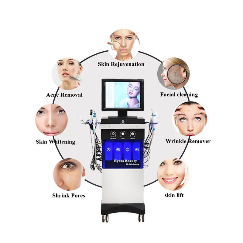 14In1 Facial Water Aqua Dermabrasion Machine Diamond Hydro Oxygen Jet Peeling