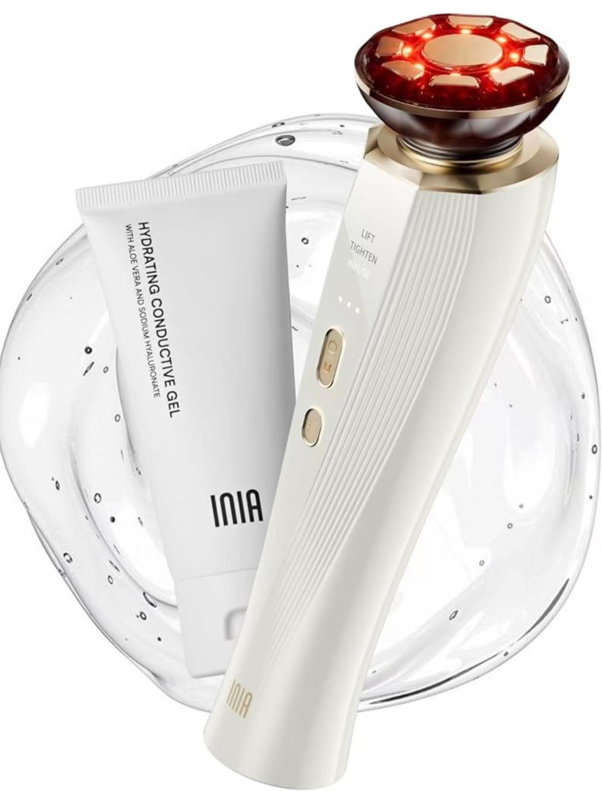 *NEW IN BOX* INIA FLARE Microcurrent Facial Device for Face and Neck FREE GEL