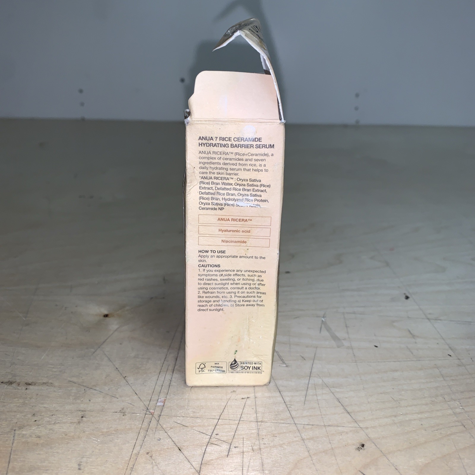 ANUA 7+ Rice Ceramide Hydrating Barrier Serum 50mL.. Exp 2028/04/07