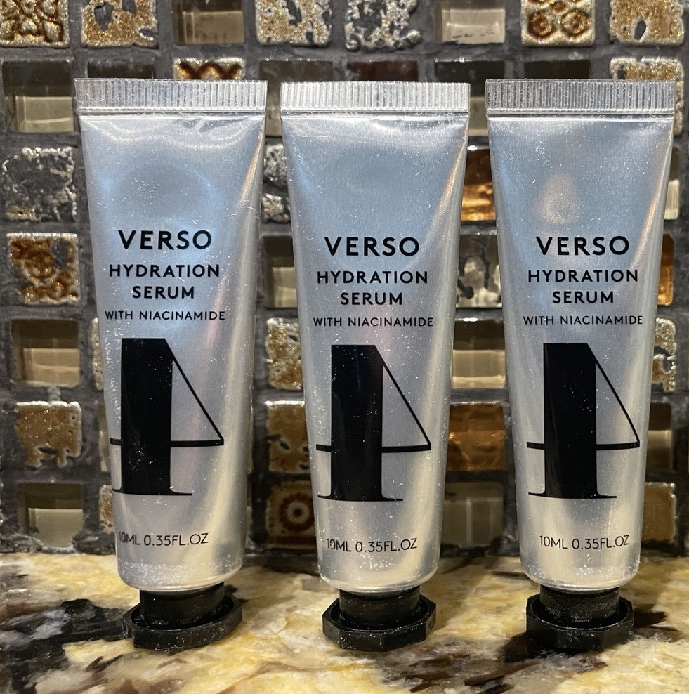Bundle of 3 VERSO 4 Hydration Serum 0.35oz each Deluxe Sample Sz 1.05oz Total
