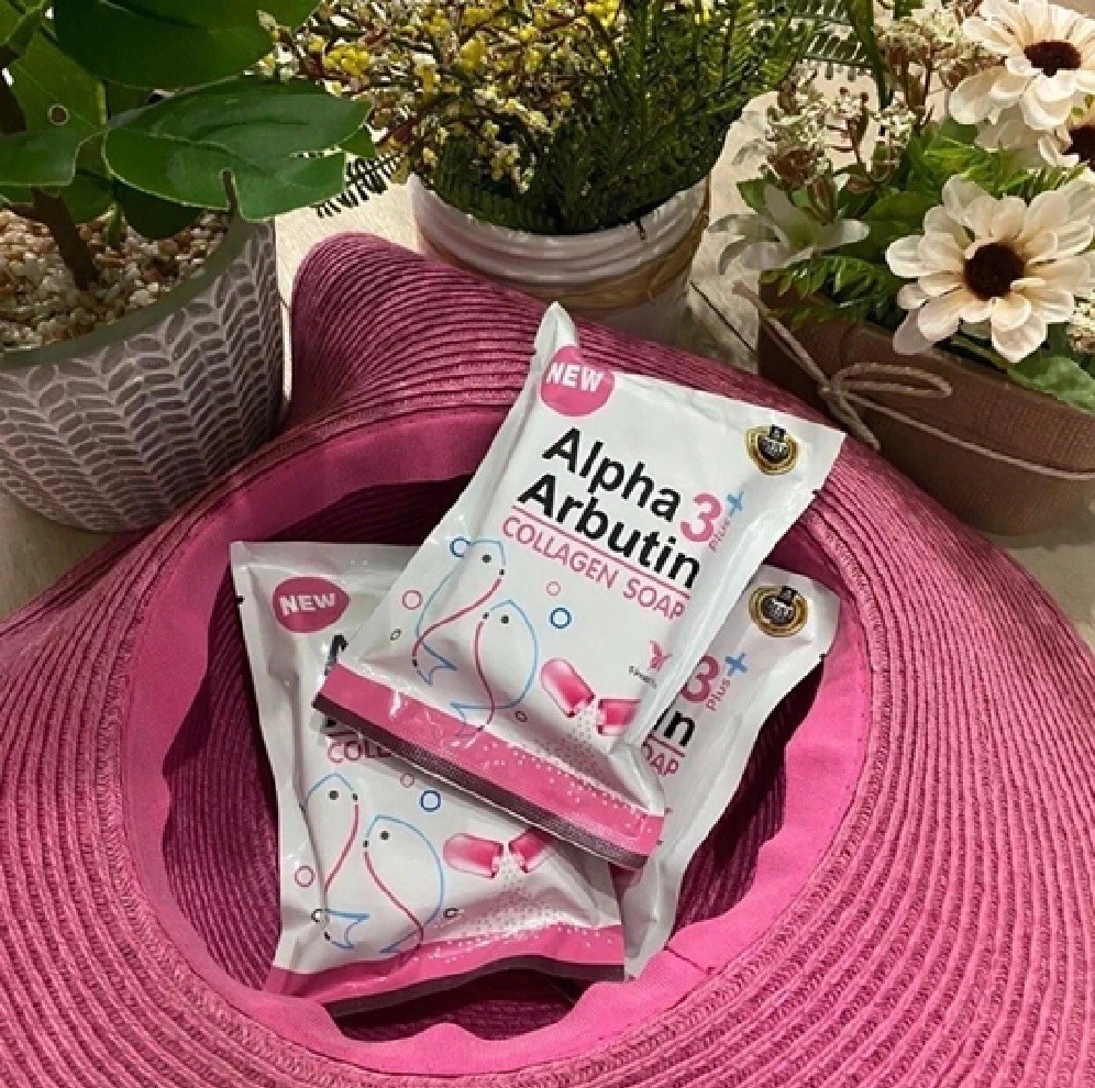 Alpha Arbutin Skin Solution Collagen Face Body Glow Serum and Alpha Arbutin Soap