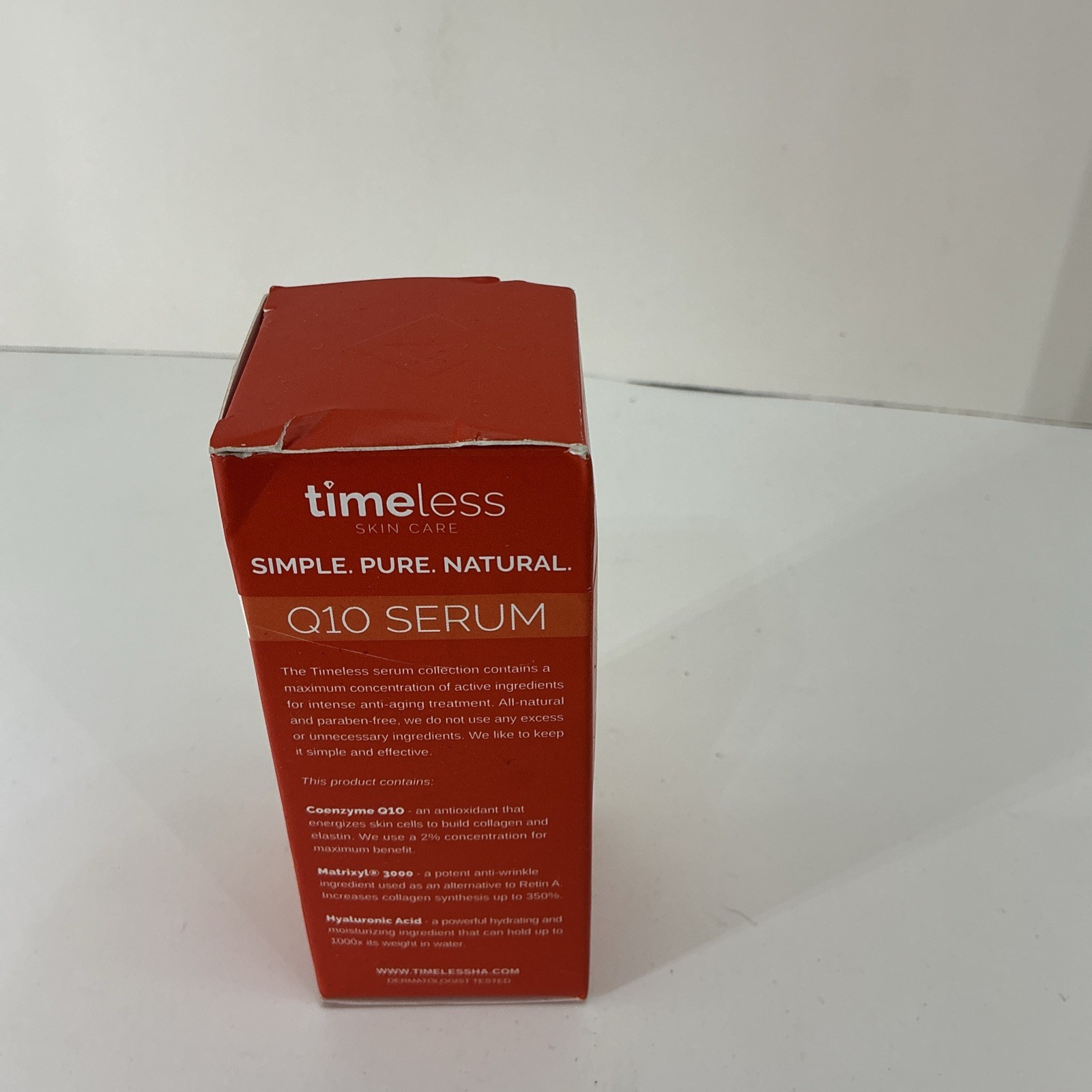 Coenzyme Q10 Serum by Timeless for Unisex -1 Oz +Hyaluronic Acid.