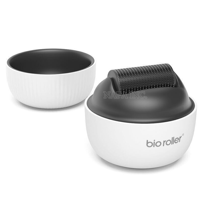 Portable Stainless Steel 1200 pins BIO Derma Roller Skin Roller Body Therapy USA
