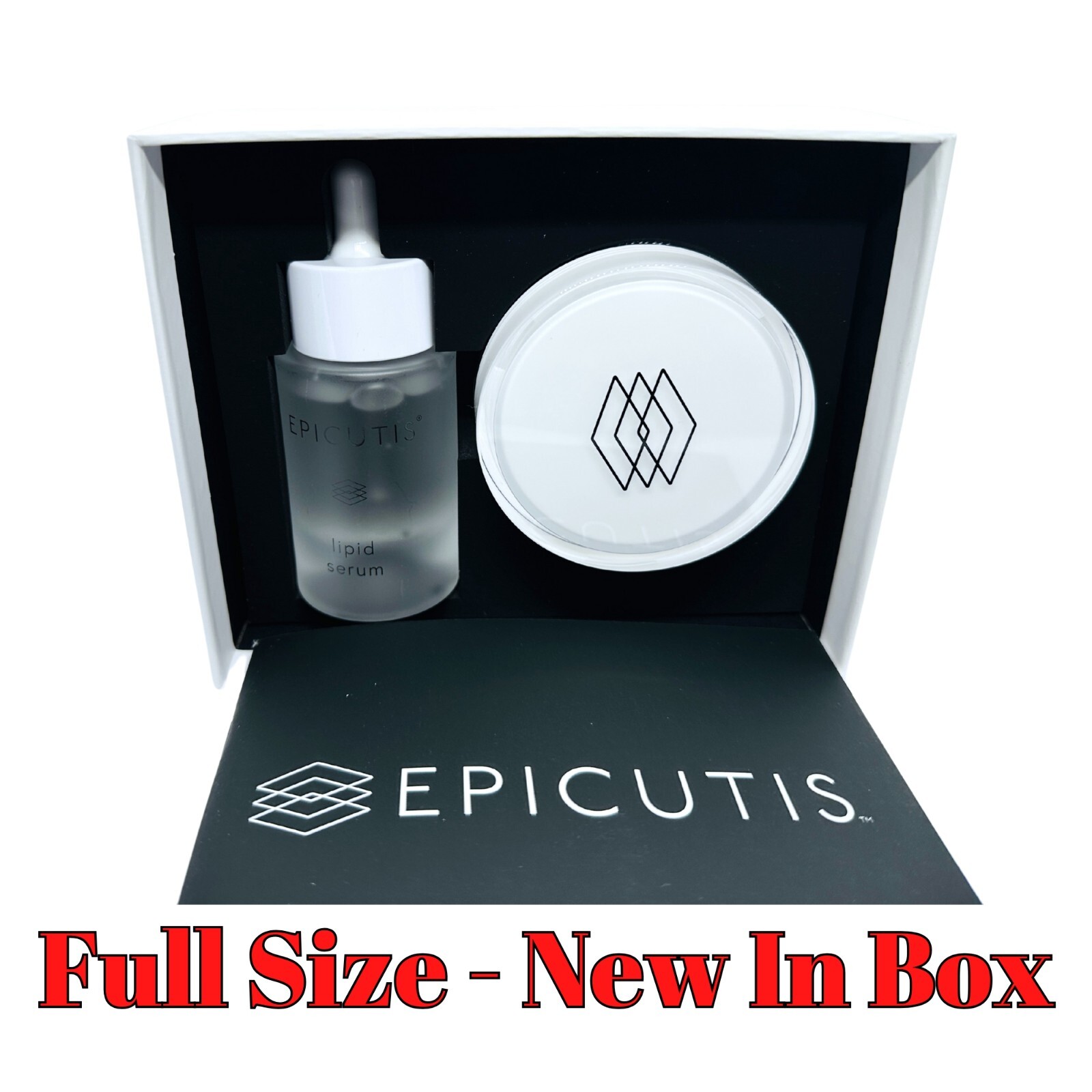 NEW – EPICUTIS Luxury Skincare Set Lipid Serum Hyvia Creme New Sealed $395 MSRP