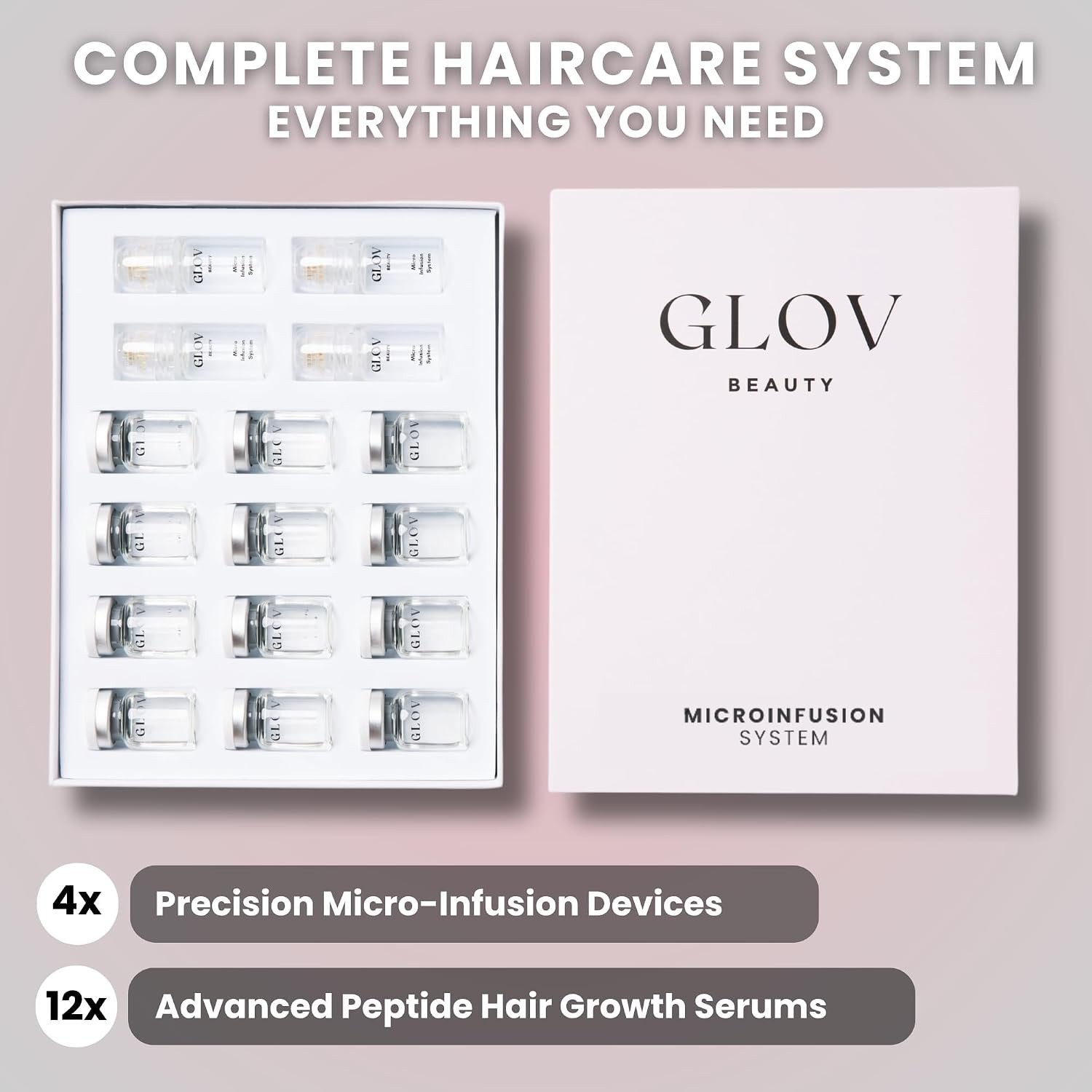 Beauty Micro Infusion Hair Renewal Kit – 0.25mm Gold Derma Stamp with Hyalu