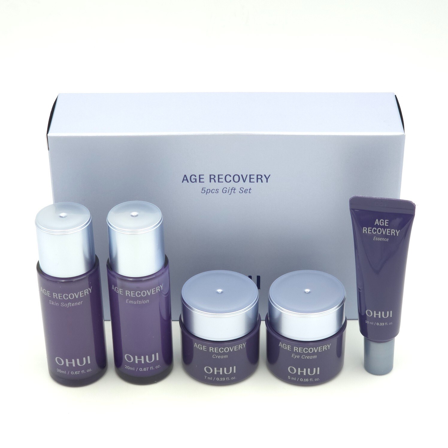 O HUI Age Recovery 5pcs Gift Set Anti Wrinkle Cream Emulsion Toner K-Beauty