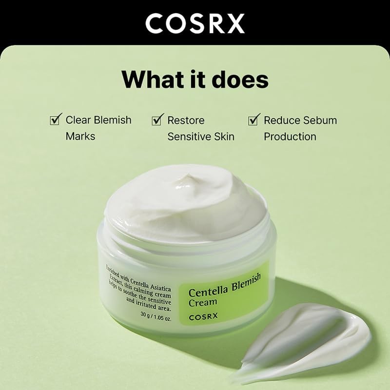 Korean Centella Blemish Cream 30g – Anti-Acne, Cruelty-Free, Soothing Care
