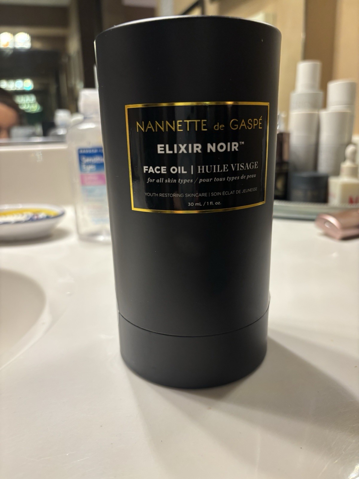 Nannette de Gaspe Elixir Noir™ Face Oil Full Size Sealed In Box. 30 ML Each Jar