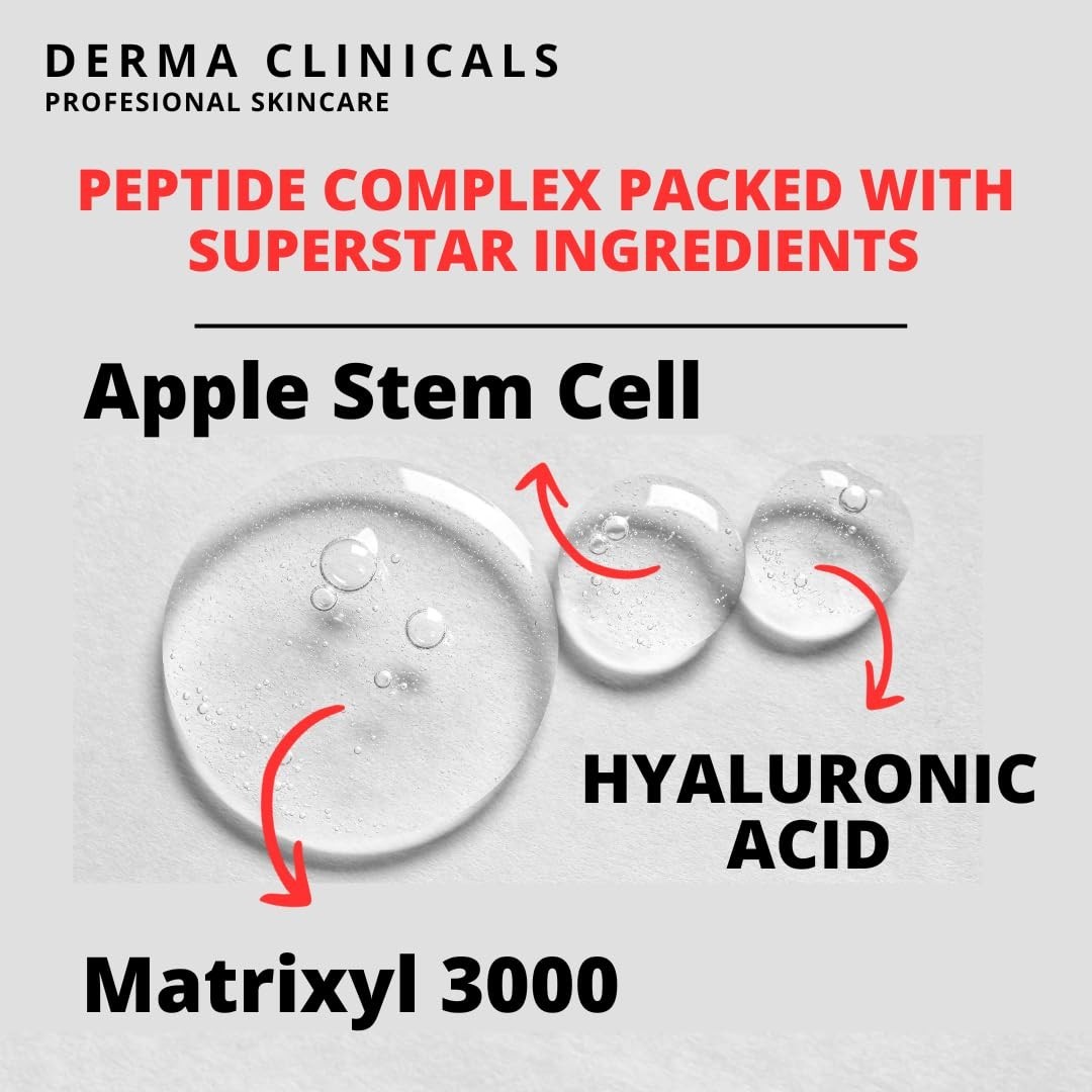 Apple Stem Cell + Matrixyl 3000 Serum With Hyaluronic Acid, Peptide Serum, Anti-