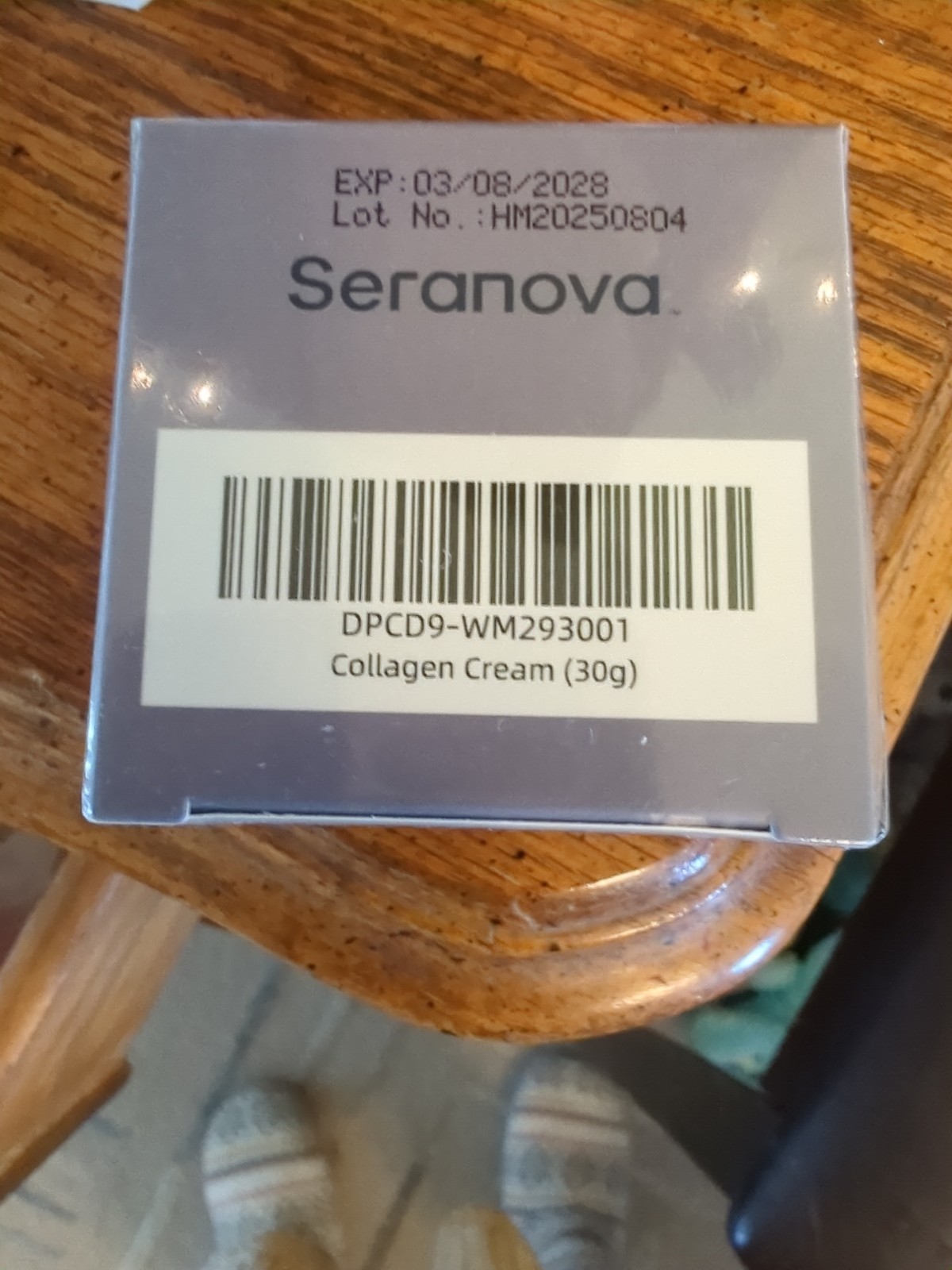 New Seranova Deep Collagen Cream 30 Grams Sealed 3/8/28 Restorative Skin Care