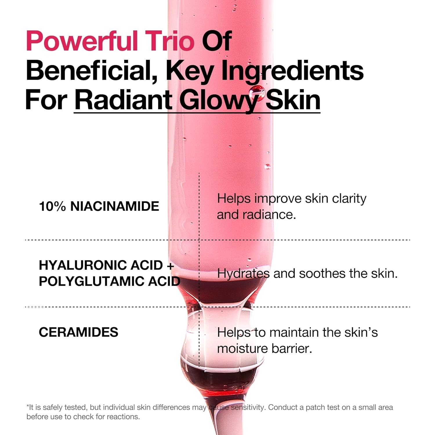Niacinamide Serum Hyaluronic Acid Tranexamic Acid Korean Glass Skin – 30ml