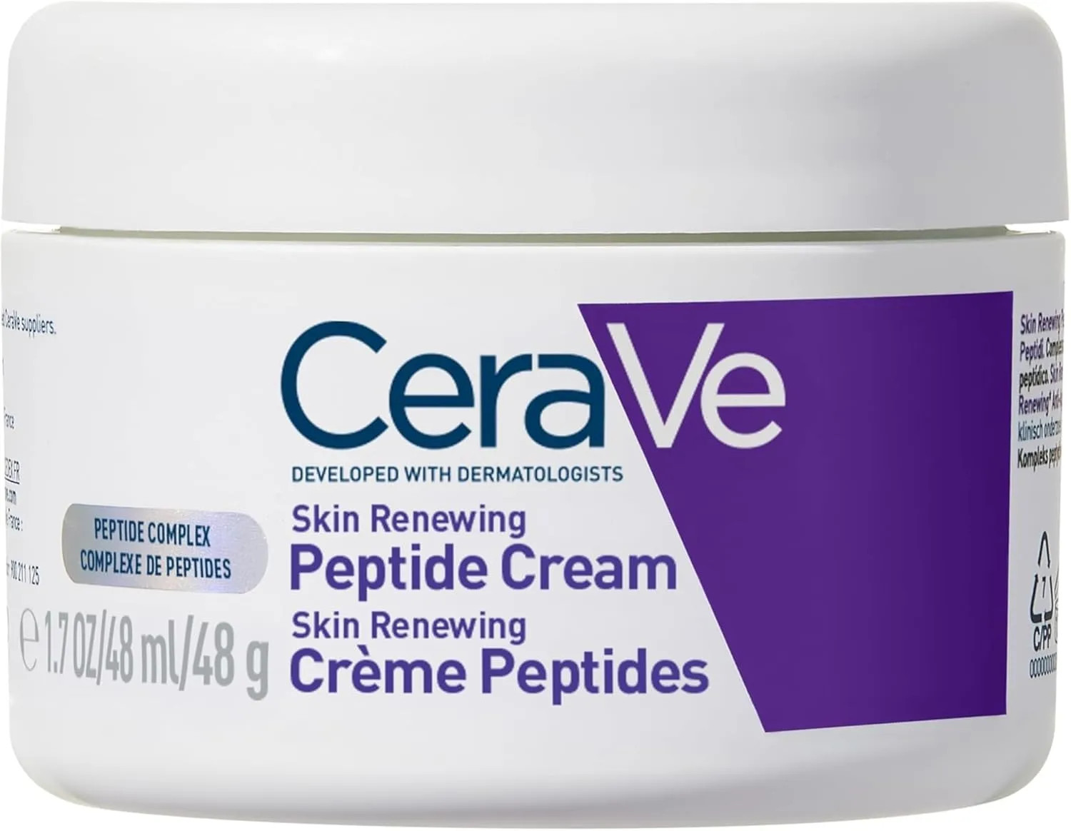 CeraVe Skin Renewing Night Cream with Peptides Hyaluronic Acid & Ceramides 1.7oz