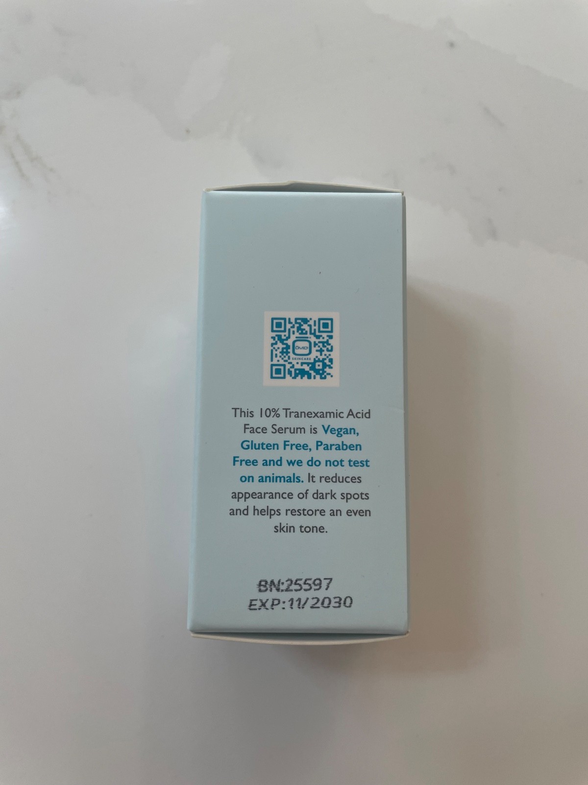 Omic Skincare 10% Tranexamic Acid Face Serum .33 oz Travel Size NIB