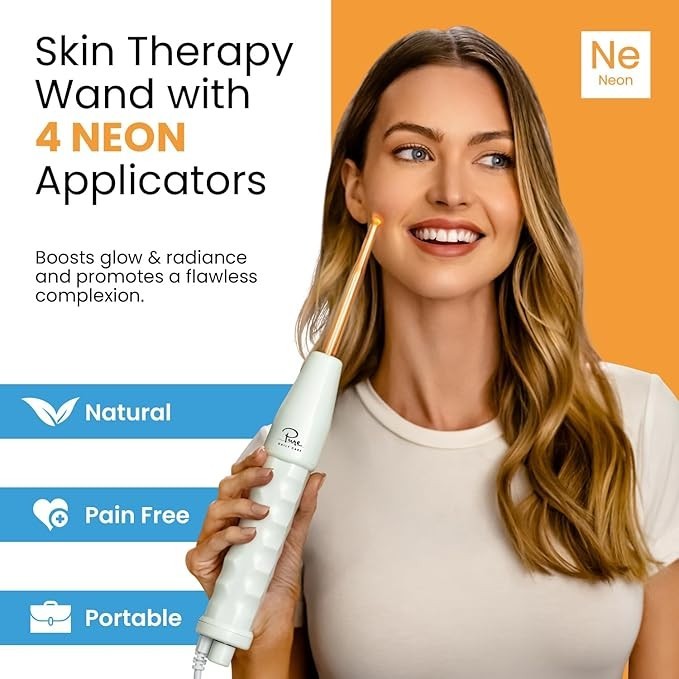 Pure Daily Care NuDerma Handheld Skin Therapy Wand Machine Anti-Aging