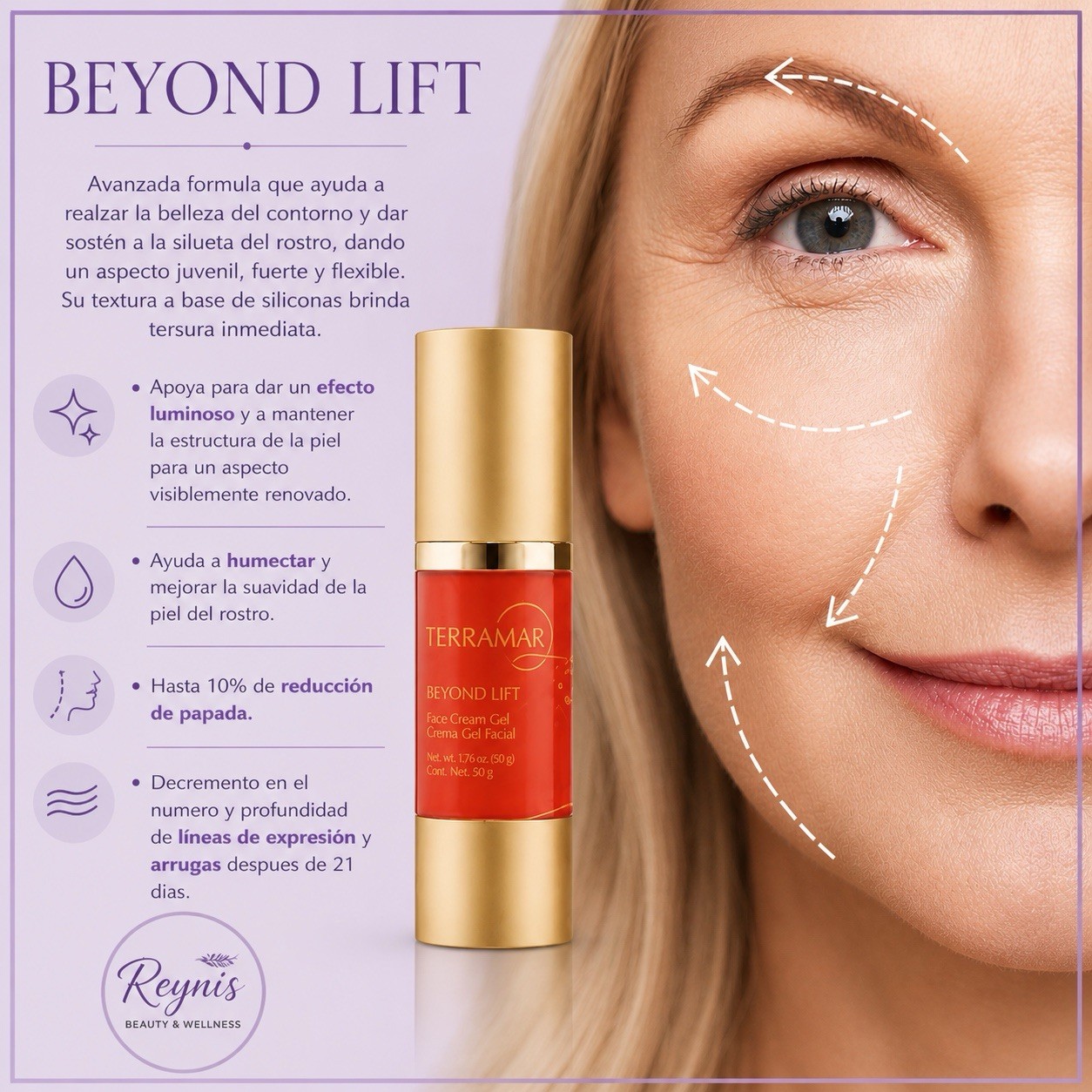 🌸Terramar Beyond Lift Facial Gel Tightening Effect 1.76 oz / 50 g Face🆕