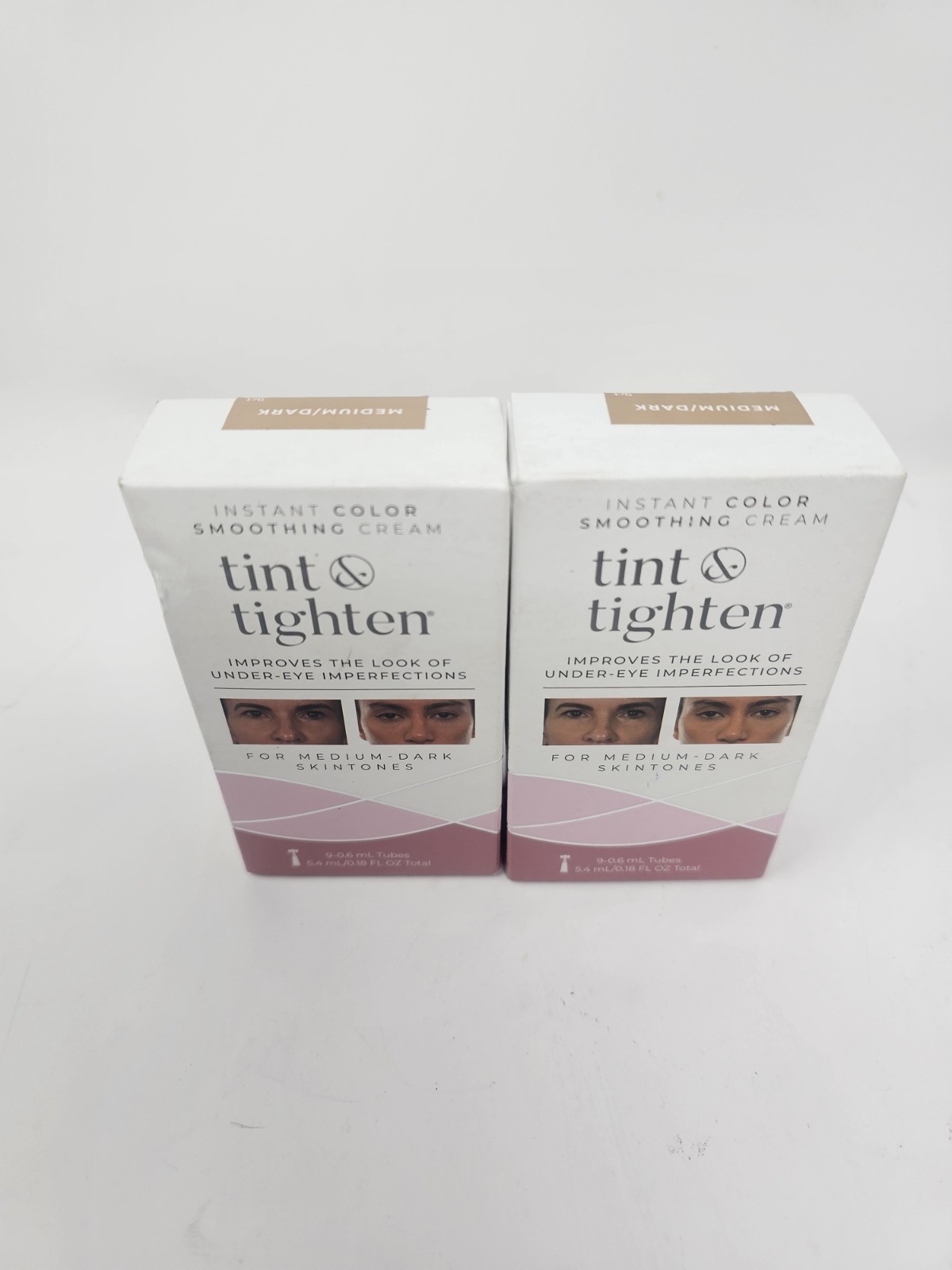 Lot of 2 Tint & Tighten Improves The Look Of Under-Eye Imperfections/Medium Dark