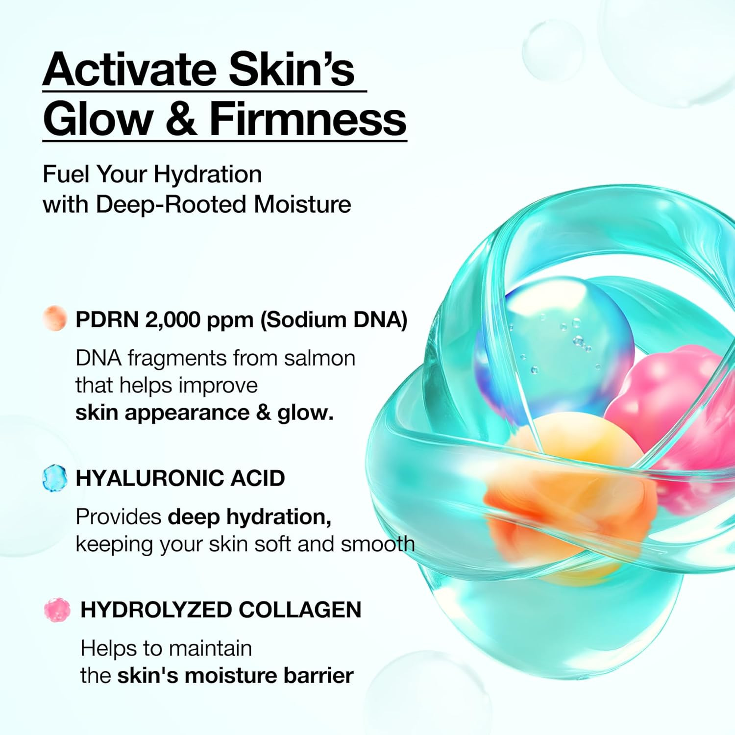 ANUA PDRN Collagen Glow Facial Serum Spray Hydrating Mist 1.01 Fl Oz EXP:08/28