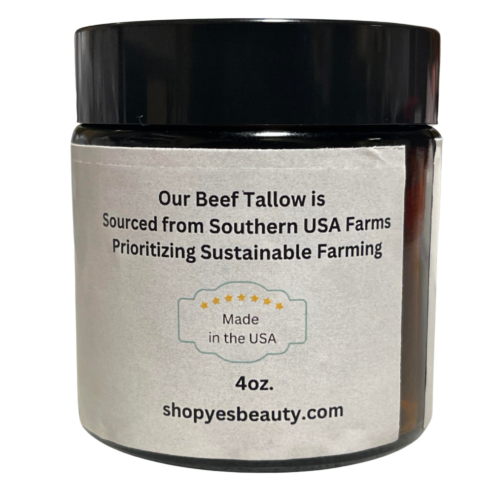 Tallow Ultimate Face & Body Cream w/Organic Rosehip, Jojoba Oils 100% Pure 4oz