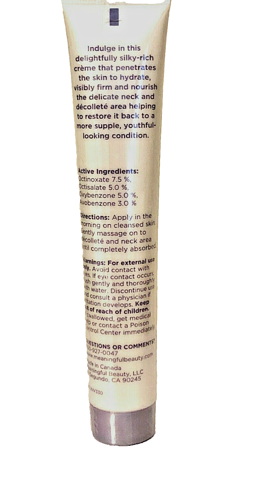 Meaningful Beauty Skin Brightening Decollete and Neck Treatment 1.7 oz / 50 g