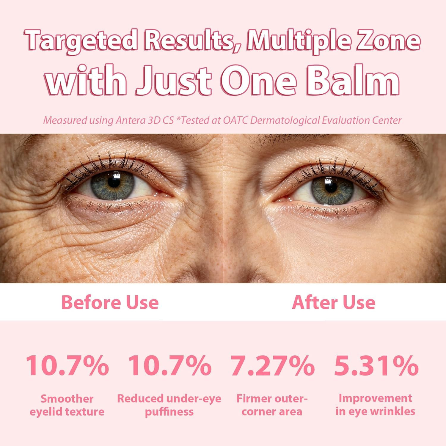 2PCS PDRN Pink Collagen Volume Multi Balm Stick – Hydrating Balm Eye Cream Make