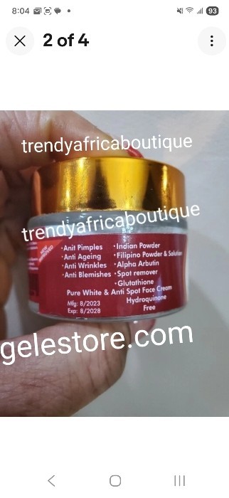INDIAN HC Whitening Face Cream. Vitamin C, Indian Powder Spf.30. X 1 Jar👌