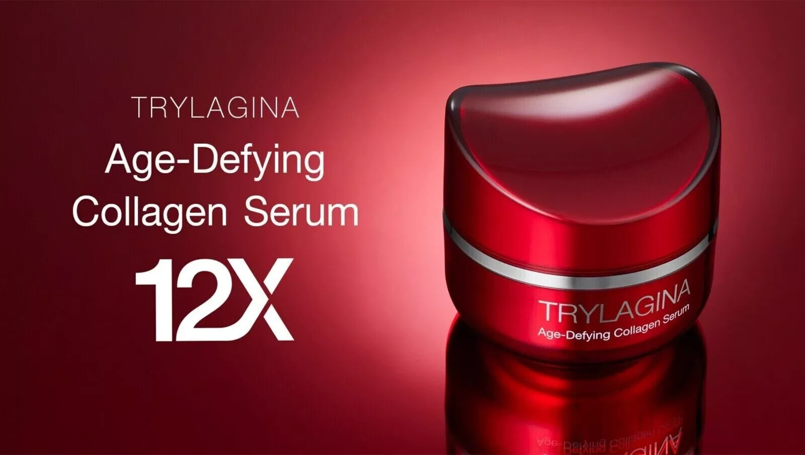 Trylagina Age-Defying Collagen Serum 12X Moisturizing Reduce Wrinkle 30g 2x