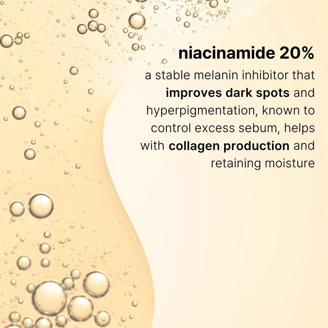 Niacinamide 20% + Hyaluronic Acid 1% Serum for Face w/Green Tea Extract – Por…