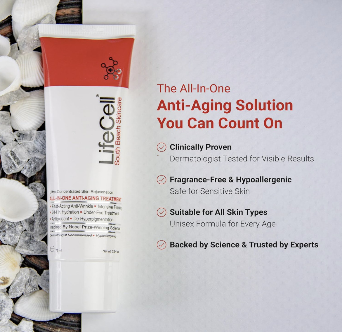 South Beach All in One Anti-Aging Treatment 2.54oz 2 Pack Firming Hydrating Care
