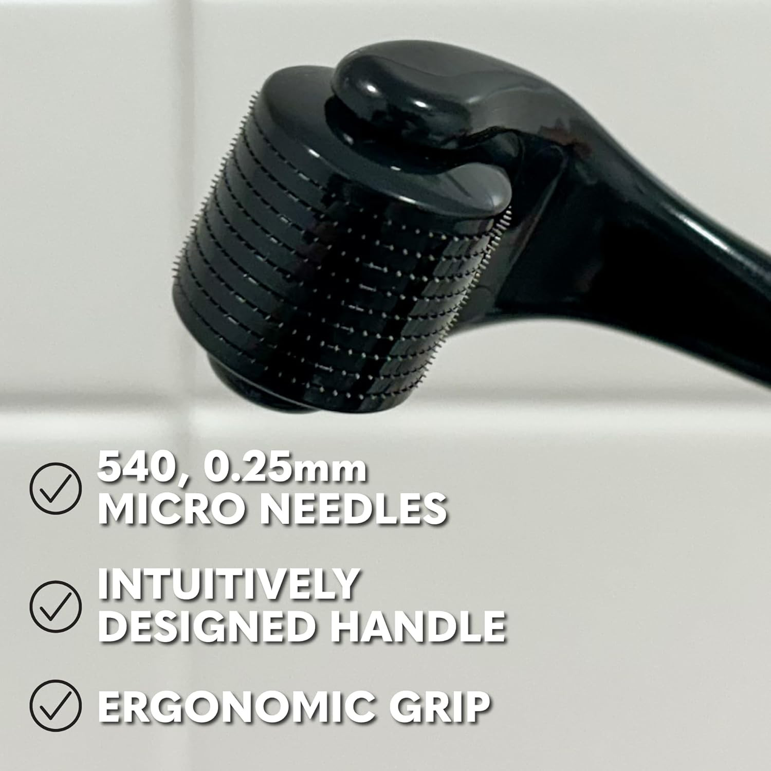The Beard Club Derma Roller for Face, Body and Scalp – Microneedling for Men and