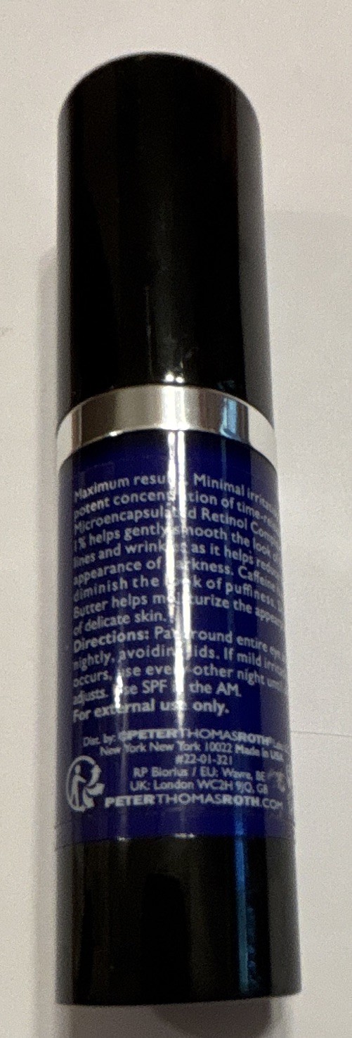 Peter Thomas Roth Retinol Fusion PM Eye Cream – 15ml/0.5oz – New No Box