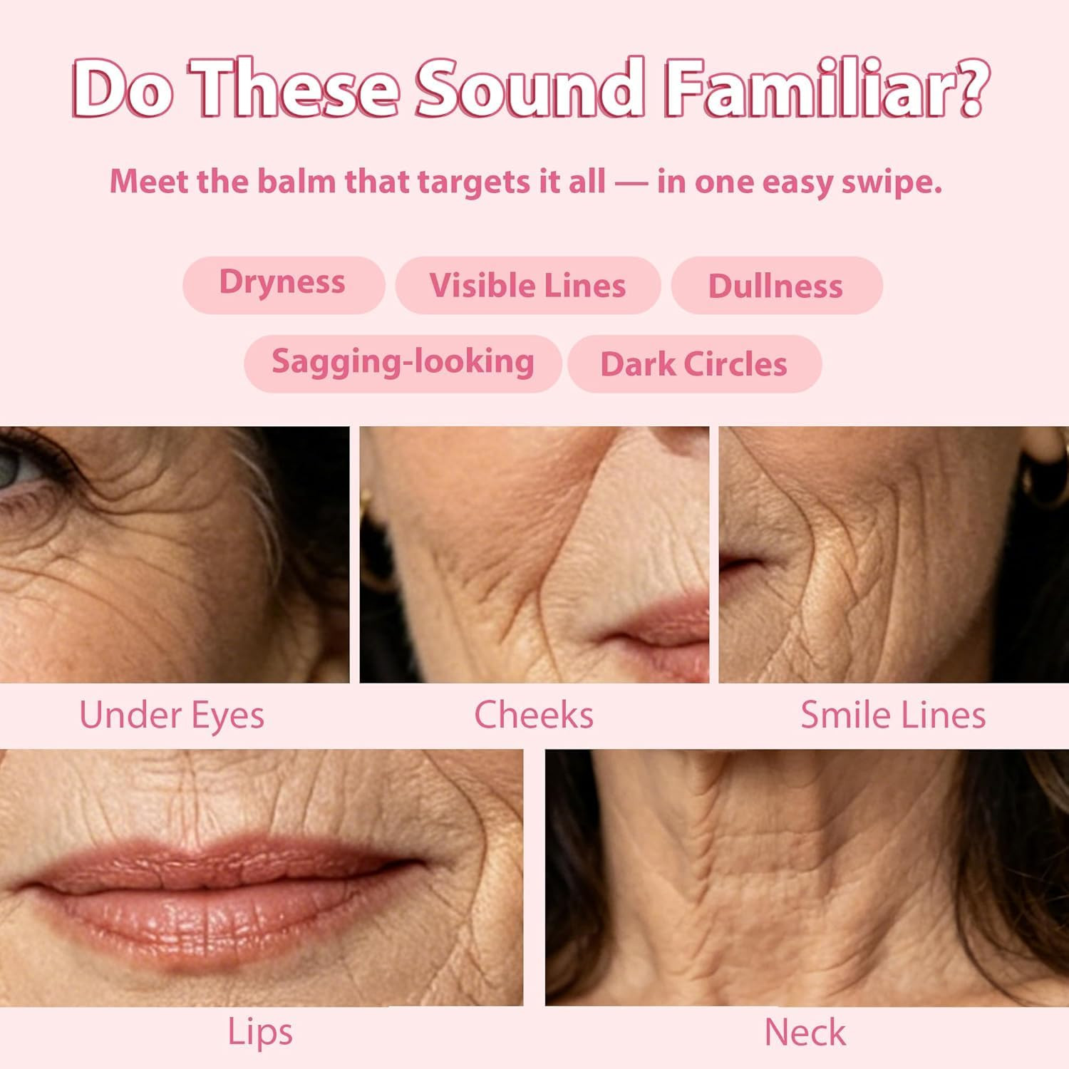 2PCS PDRN Pink Collagen Volume Multi Balm Stick – Hydrating Balm Eye Cream Make