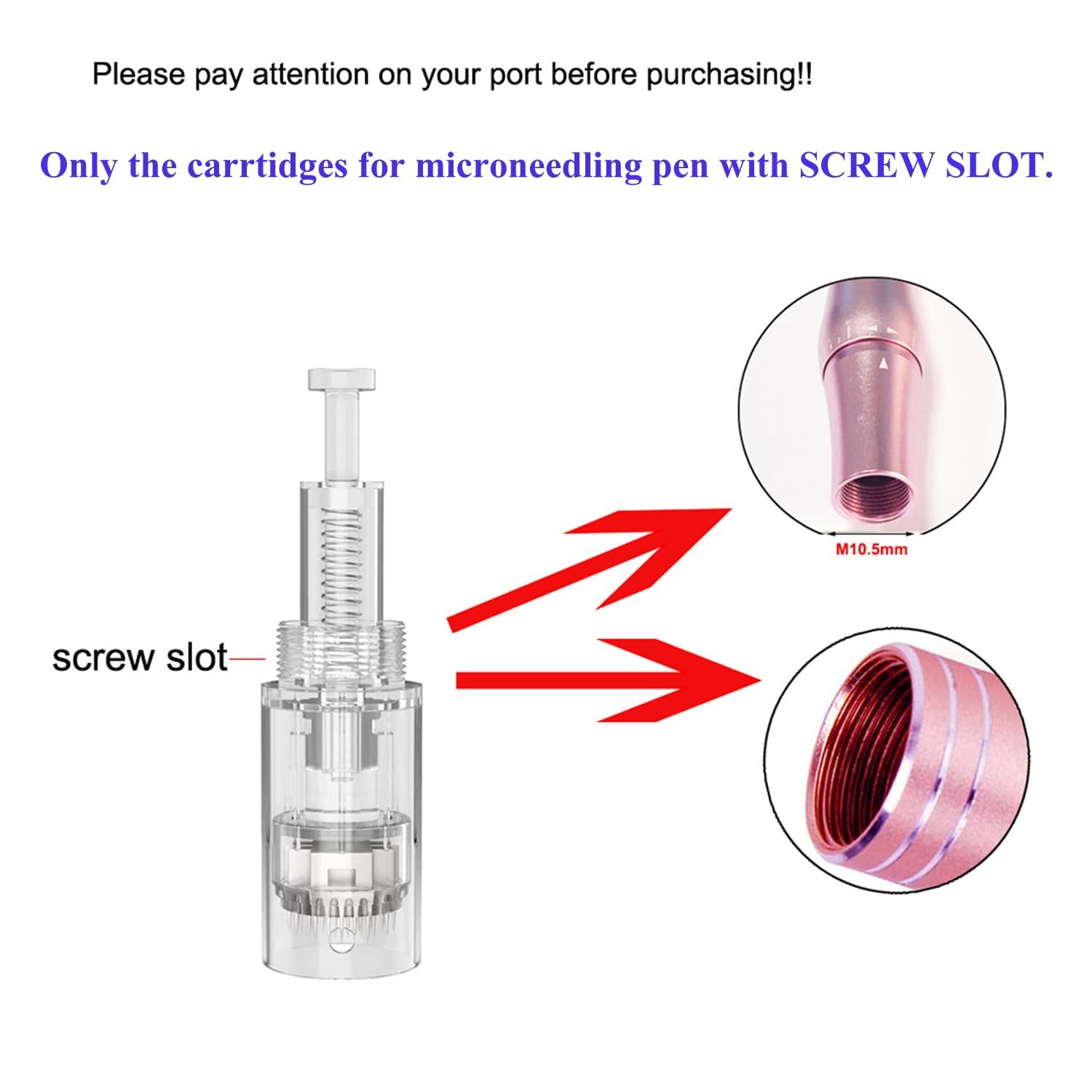 Hygienic 36pin*0.25mm Microneedling Cartridges – 10PCS for At-Home Treatment