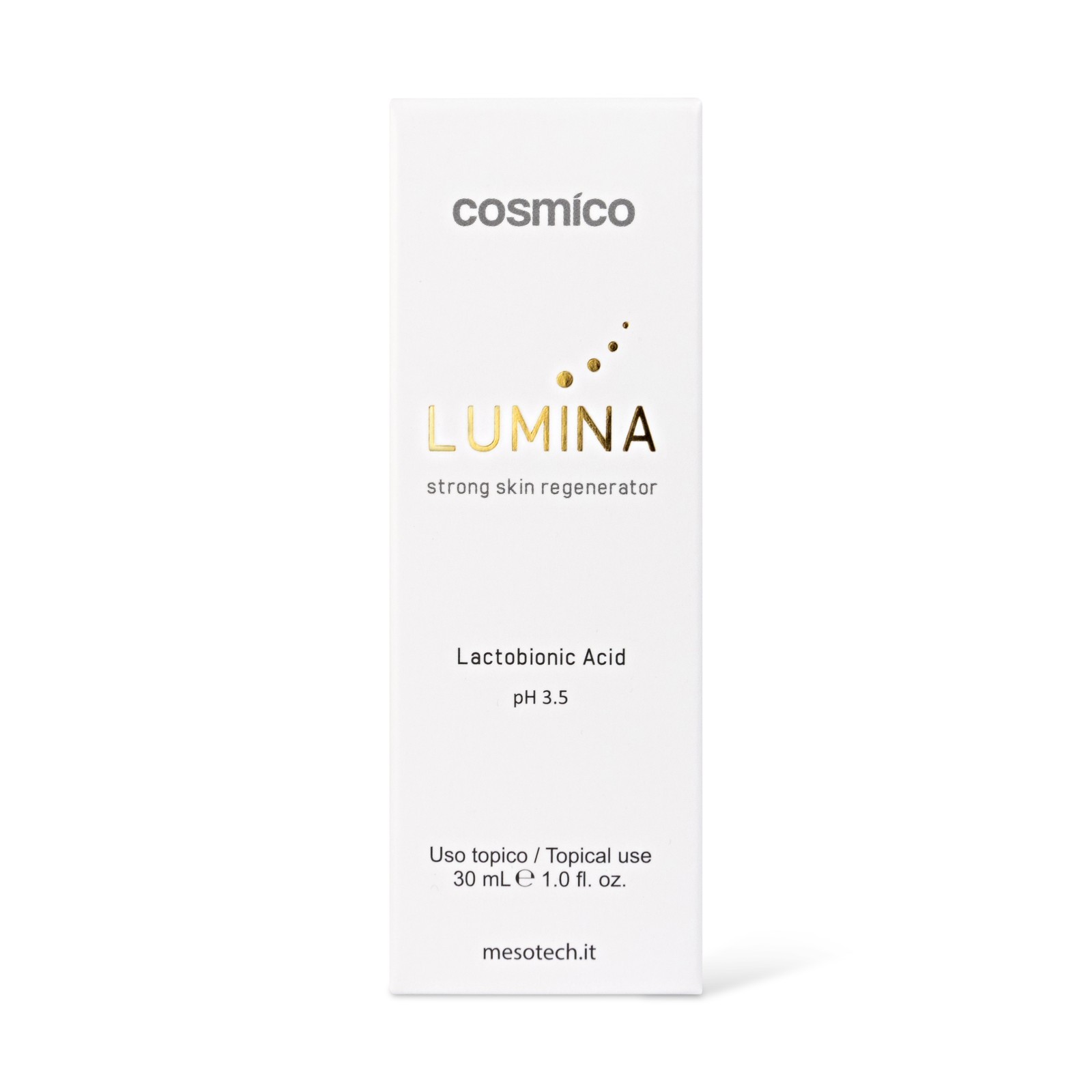 Cosmico Lumina AHA Exfoliating Serum Glycolic Lactic Acid Face Glow Resurfacing