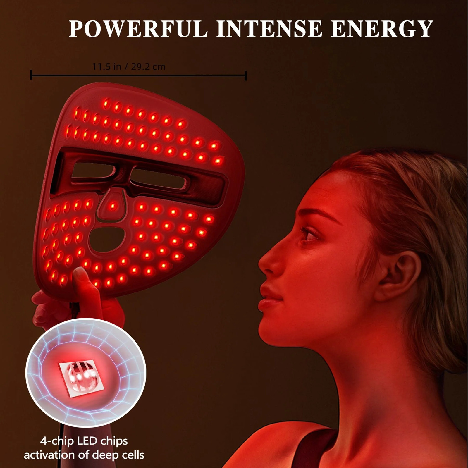 Red Light Therapy – Face Mask – Anti aging – Skin Care -Acne Reducing – Beauty