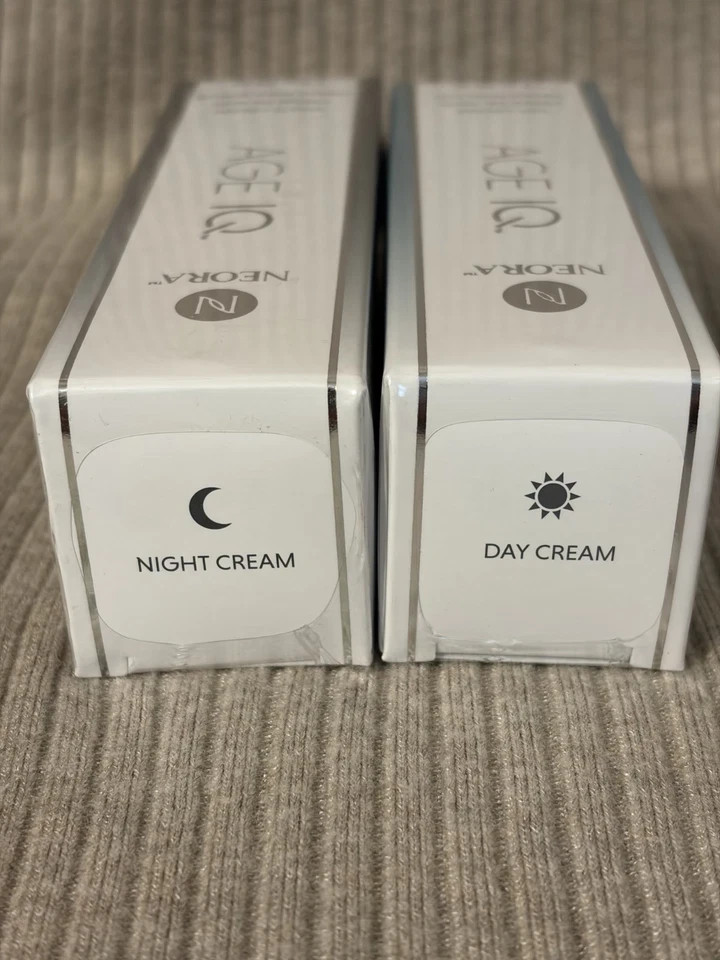 NEORA AGE IQ Day & Night Cream Set Sealed NIB Guaranteed Authentic US FREE SHIP