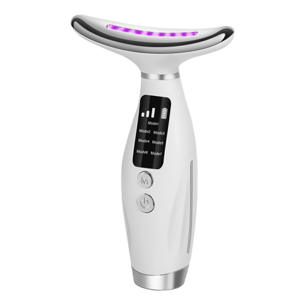 US 7 in 1 Facial Massager LED Light Therapy Face Neck Lift Anti-Wrinkle Device