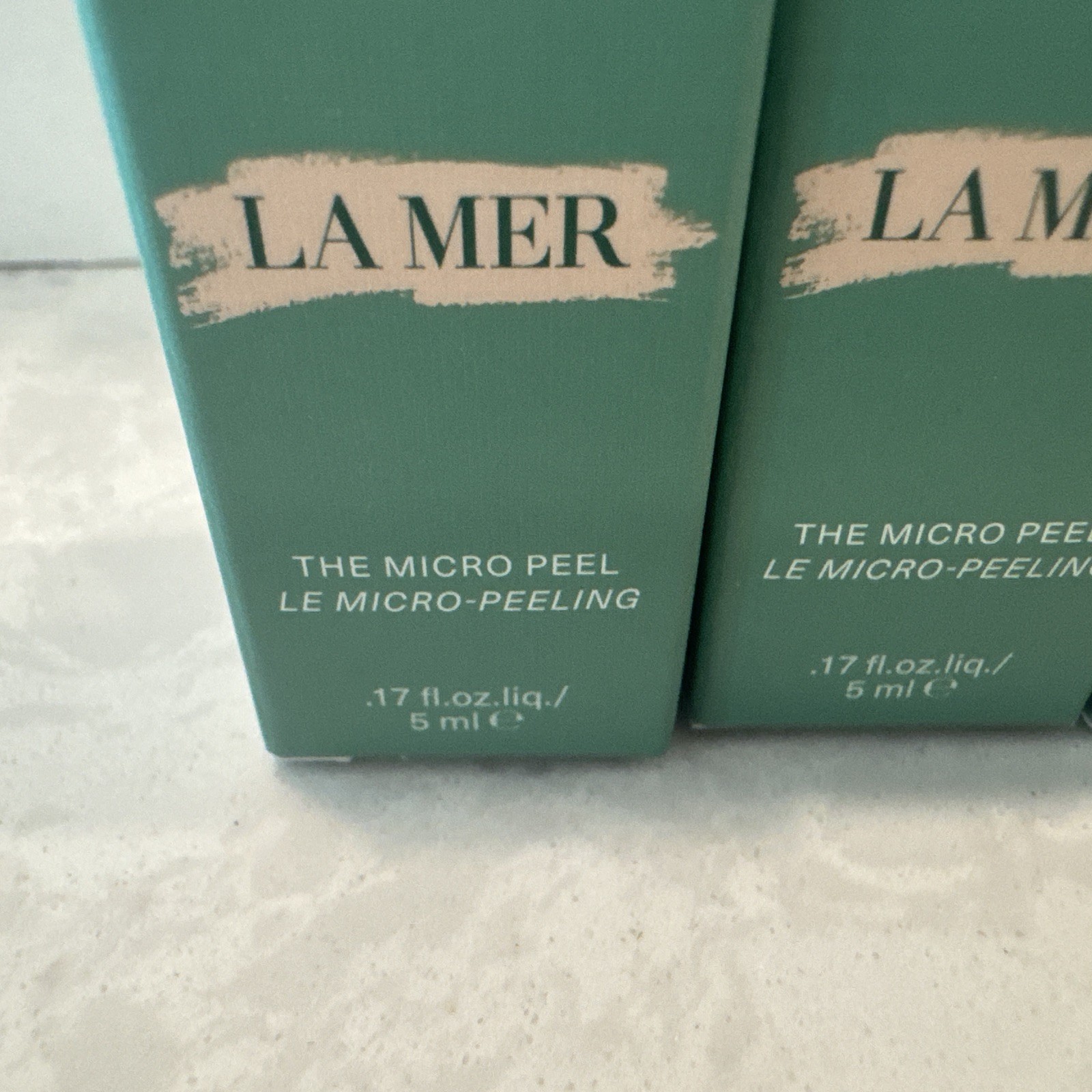 3 x La Mer The Micro Peel Treatment Deluxe Sample Size .17oz, 5ml New in Box