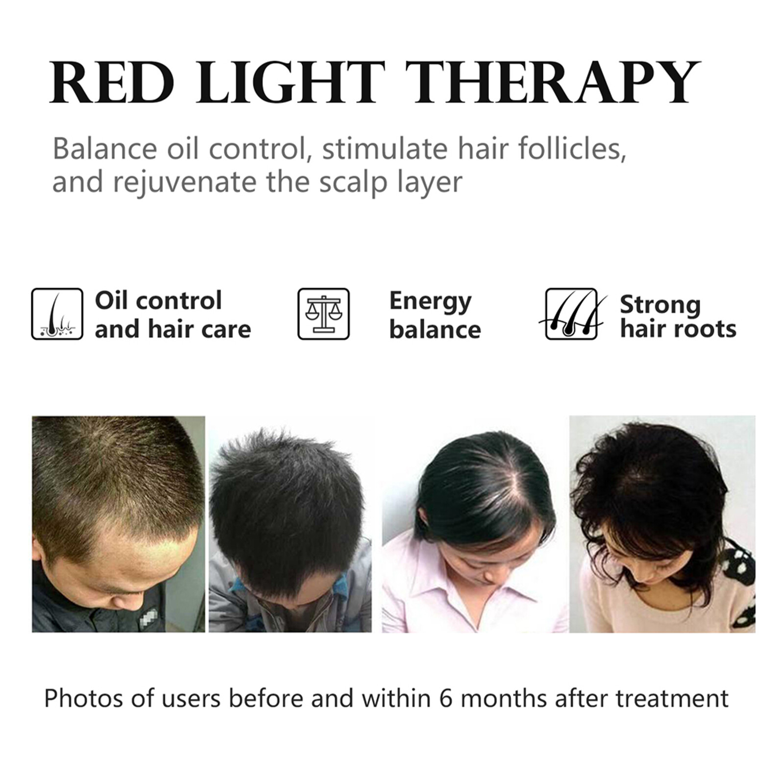 2-in-1 LED Photon Mask & Hair Growth Cap Portable Red Light Therapy NEW