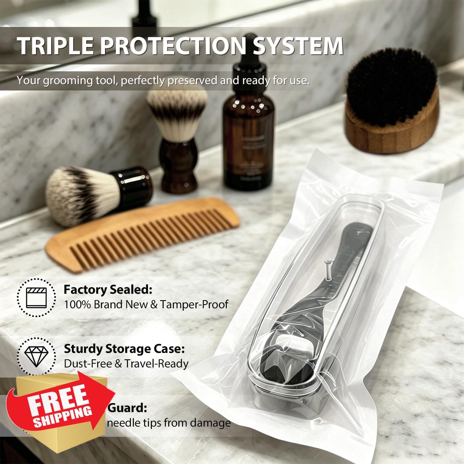 INCELLICE 1.5 Charcoal Black Derma Roller 540 Needles
