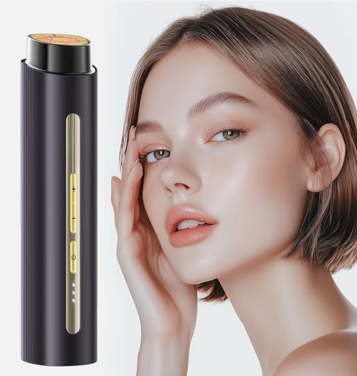BNU Facial Lift Device, 3-in-1 Light Therapy Beauty Massager for Wrinkles