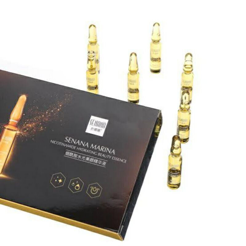 Senana Niacinamide Ampoule 7-Piece Serum Skin Whitening, Hydratting Anti-Aging