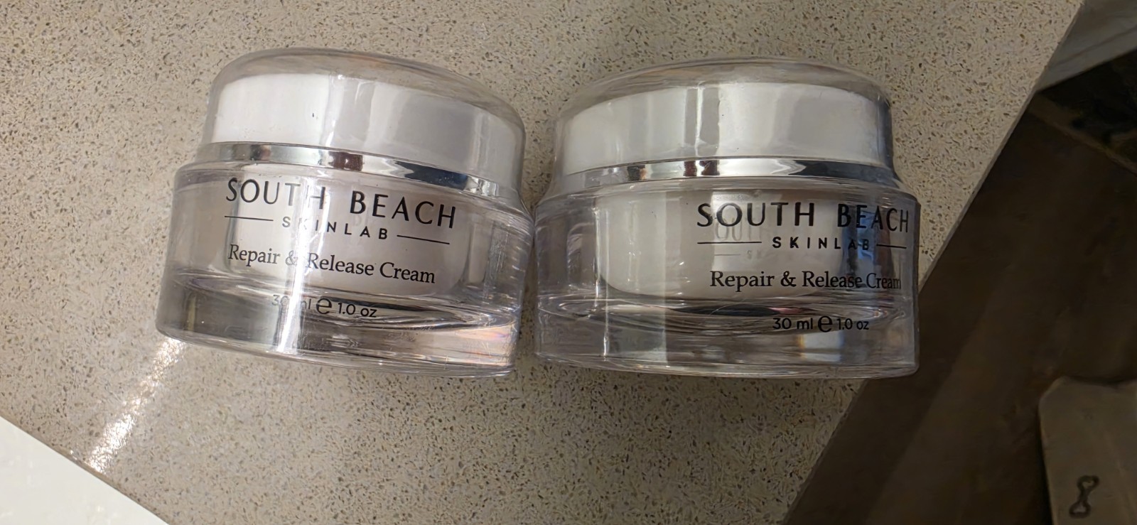 Lot Of Two South Beach Skinlab Repair & Release Cream 1 oz 30ml
