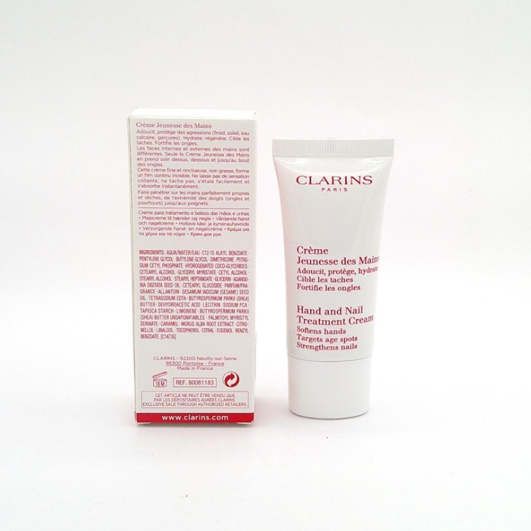 Clarins Hand and Nail Treatment Cream Targets Age Spots 1oz / 30ml *NEW IN BOX*