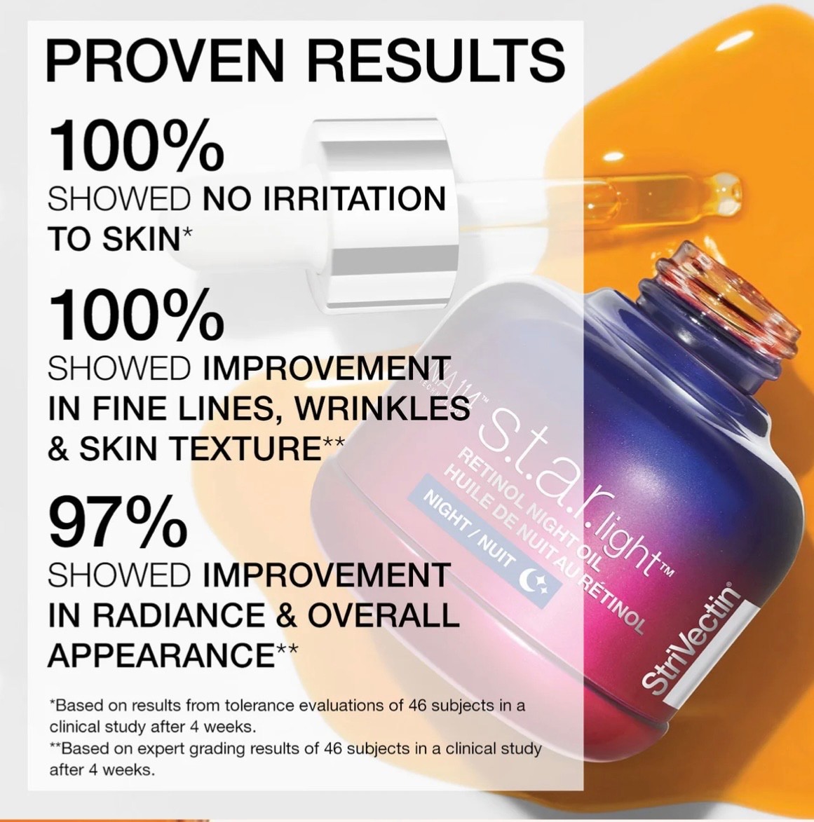 DISCONTINUED StriVectin Star Light Advanced Retinol Night Oil 1 oz SOLD OUT
