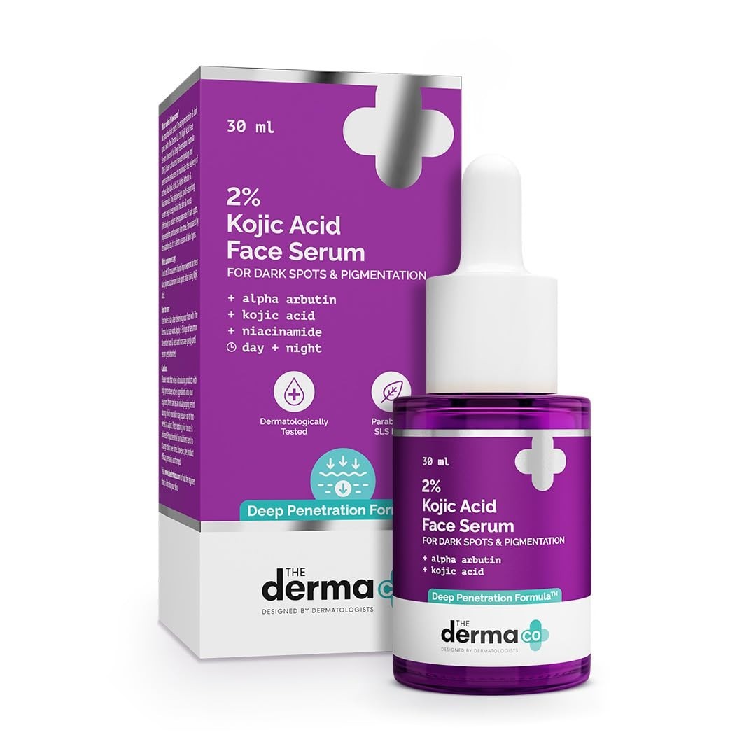 The Derma 2% Kojic Acid + Alpha Arbutin Face Serum 30ml Deep Penetration Formula