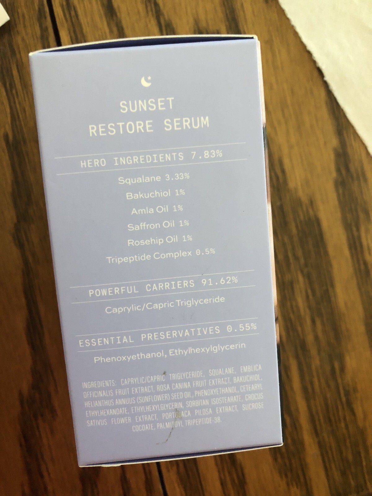 INDE WILD Sunset Restore Serum NEW IN BOX Orig $39