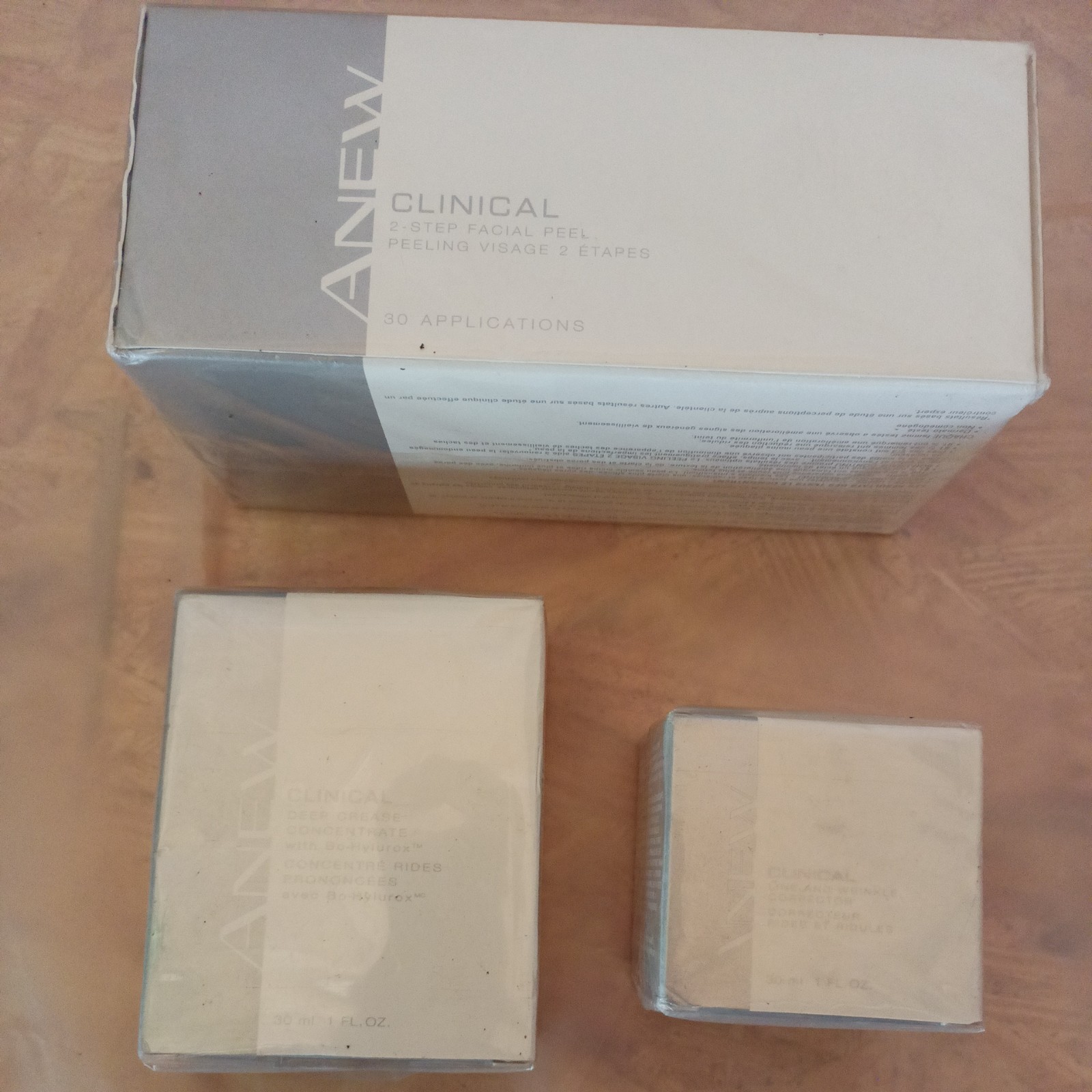 Lot of 3 Avon Anew Facial and Wrinkle Treatment New Sealed